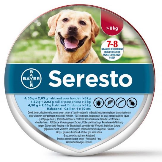 Image of Bayer Seresto Teken/Vlooienband Hond 