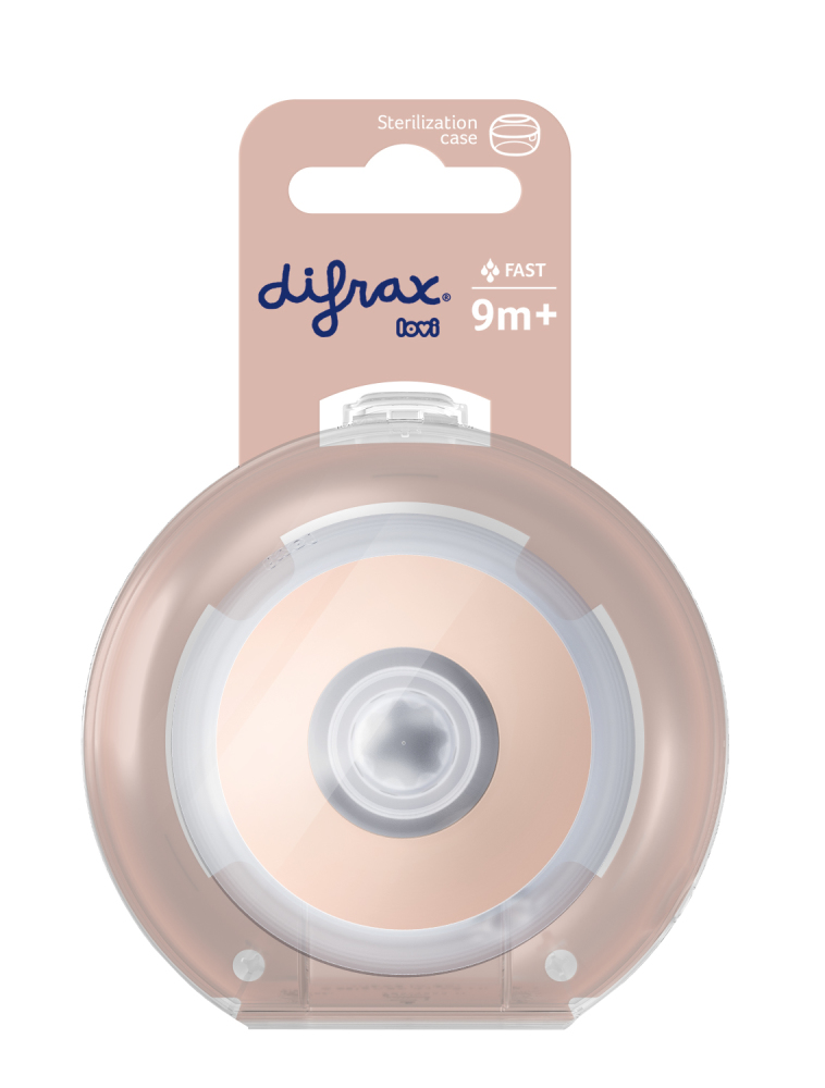 Difrax LOVI - L Flessenspeen - 9+ Maanden - voor Mammafeel fles