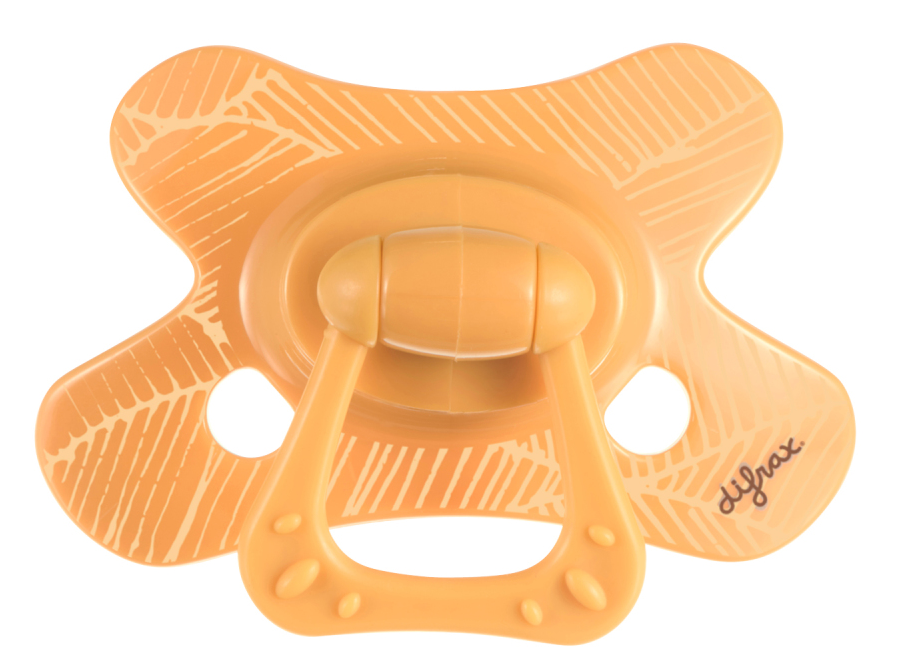 Difrax Fopspeen Natural 12+ Maanden Apricot Veins
