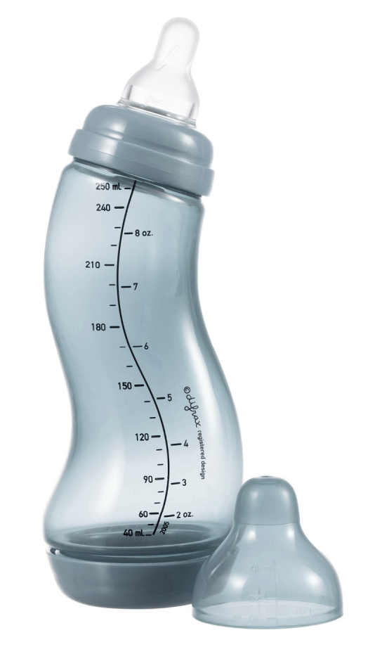 Difrax S-babyfles Natural 250ml - Stone Blue