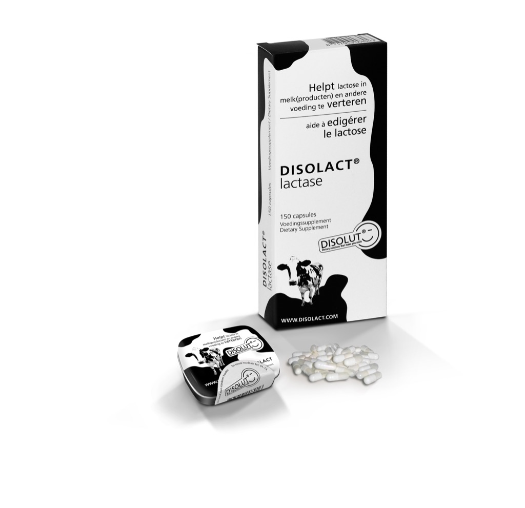 Disolut Disolact Lactase voordeelverpakking met 3 blikjes