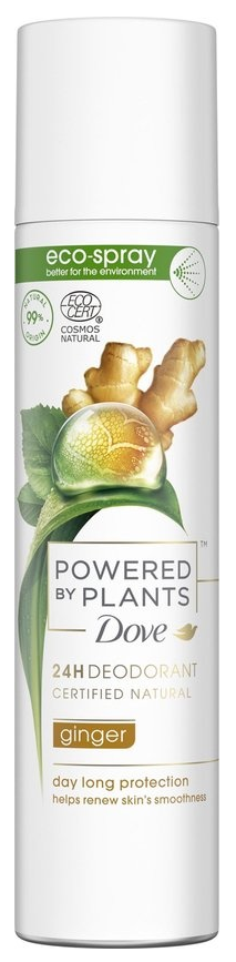Dove Powered By Plants Ginger Deodorant Spray