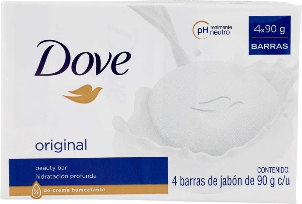 Dove Original Zeepblokjes Beauty Bar 4 x 100 g