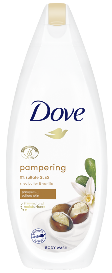 Dove Purely Pampering Sheabutter & Vanille Hydraterende douchecrème 6 x 250 ml voordeelverpakking online kopen