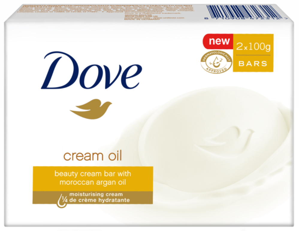 Dove Silk Cream Oil Beauty Zeep 2 x