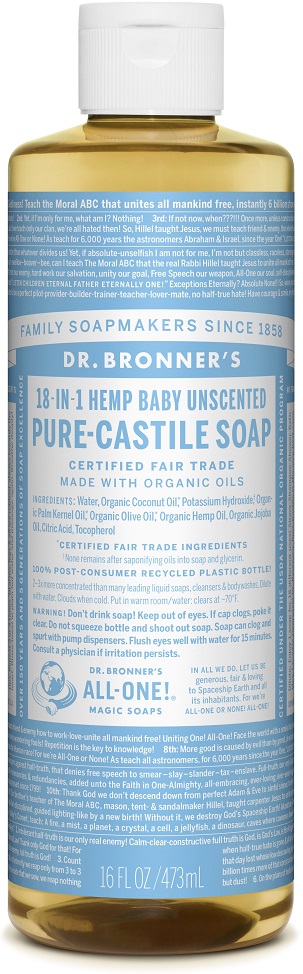 Dr. Bronner Magical Soap Baby Ongeparfumeerd 473ml