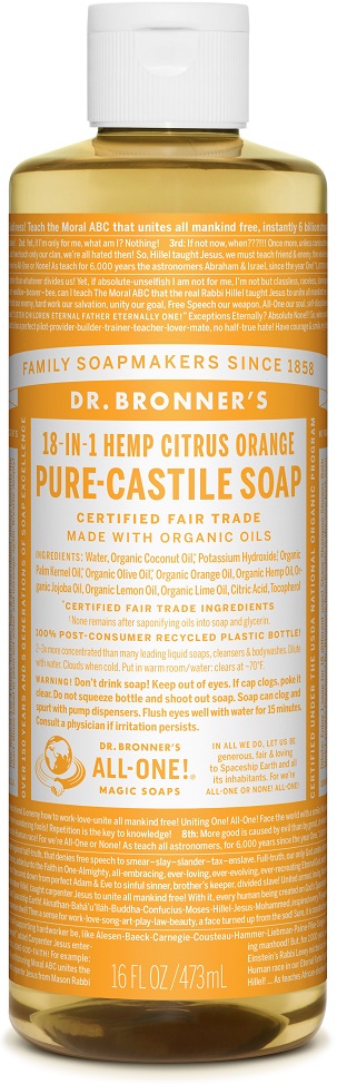 Dr Bronner Magical Soap Citrus Sinaasappel 473ml