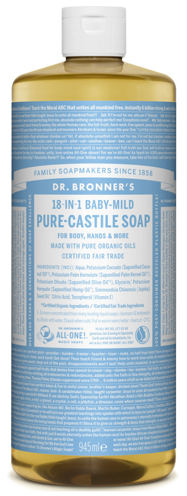 Dr Bronner Pure Castile Zeep Baby Mild