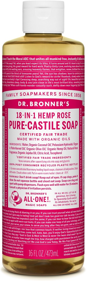 Dr. Bronner Magical Soap Roos 473ml afbeelding
