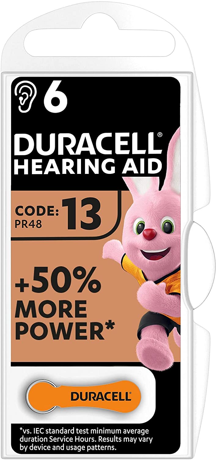 Duracell Batterij Gehoorapparaat DA 13 6st