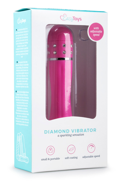 Image of Easytoys Vibrator Mini Diamant Roze