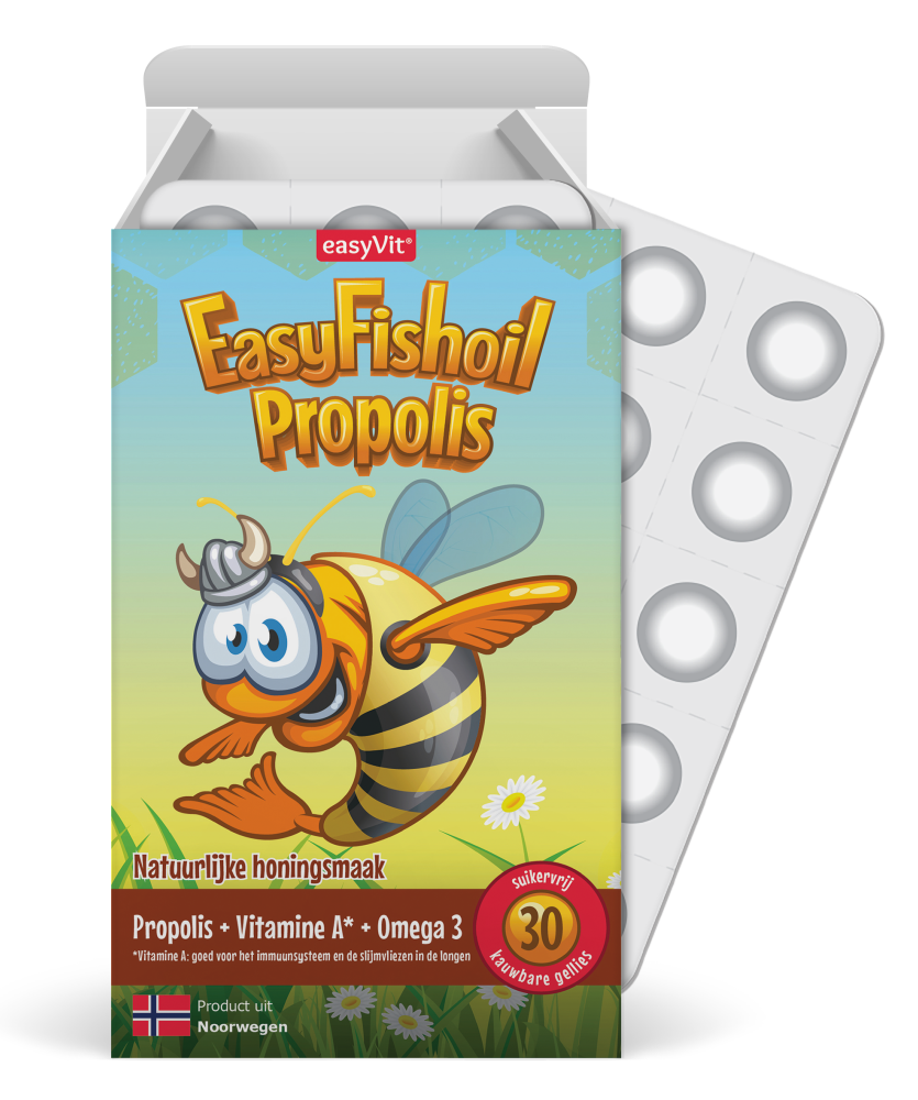 Afbeelding van Easyvit EasyFishoil Propolis Gummies - Honingsmaak