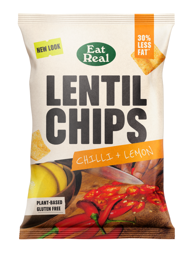 Eat Real Lentil Chips Chilli & Lemon