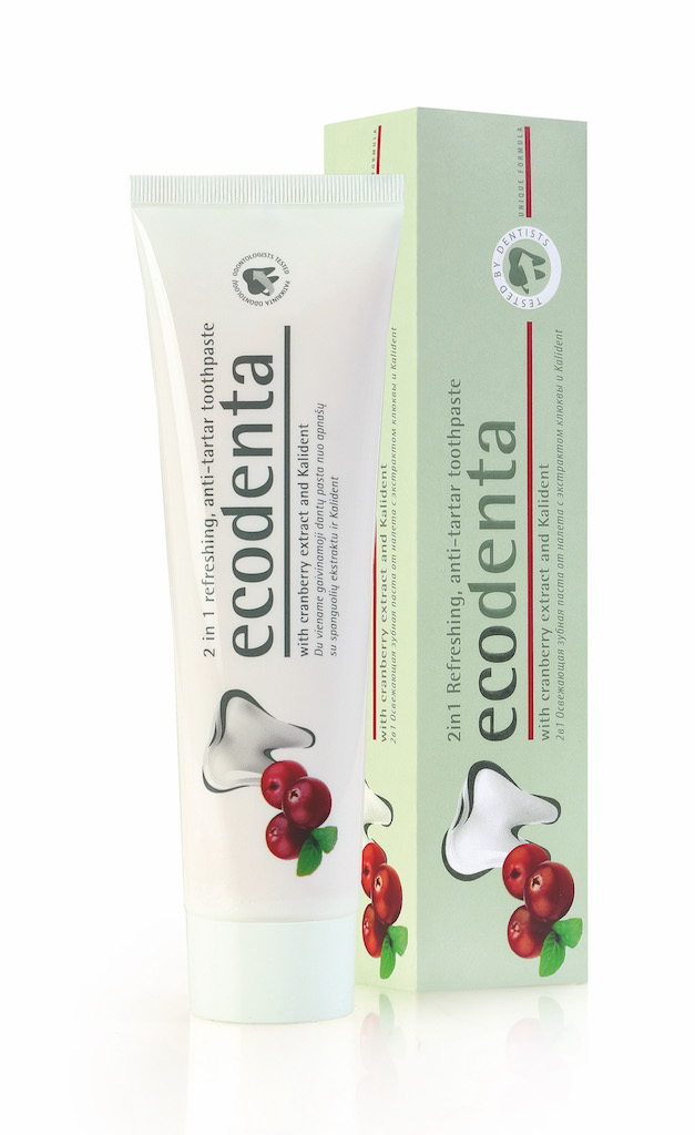 Ecodenta Tandpasta 2in1 Cranberry