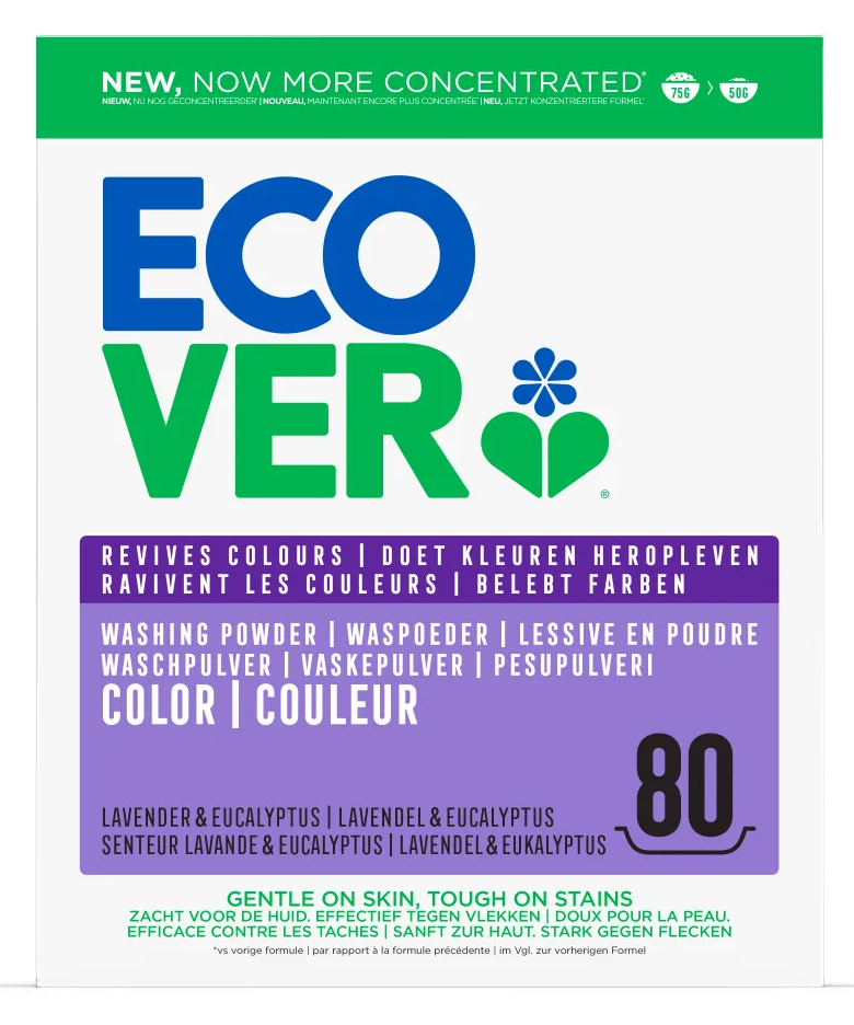 Ecover Waspoeder Color Lavendel & Eucalyptus