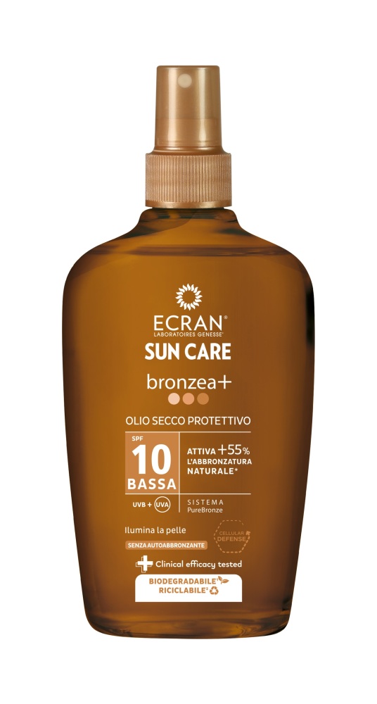 Image of Ecran Sun Care Bronzea+ olie Spray SPF10