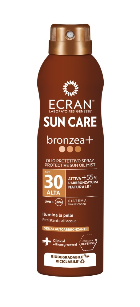 Image of Ecran Sun Care Bronzea+ olie Spray Mist SPF30 