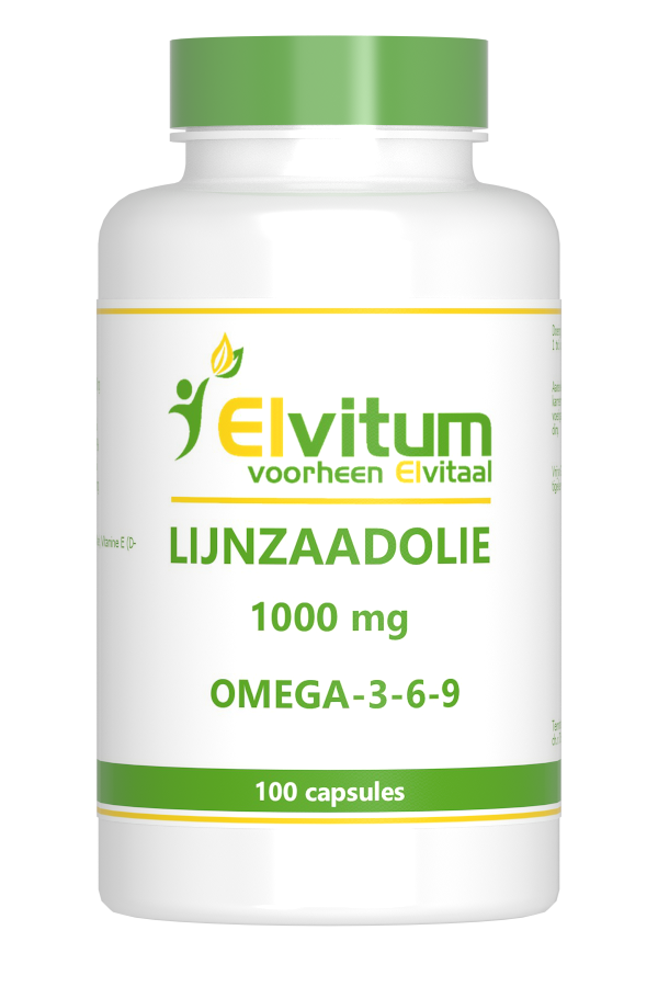 Afbeelding van Elvitum Lijnzaadolie 1000mg Capsules