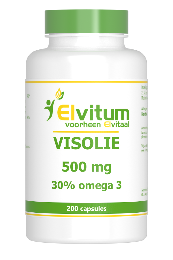 Afbeelding van Elvitum Visolie 500mg Capsules