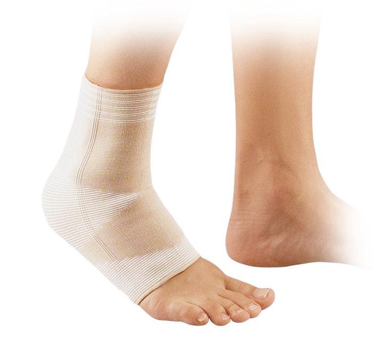 Emdee Elastische Ondersteuning Enkel Huidkleurig Maat S