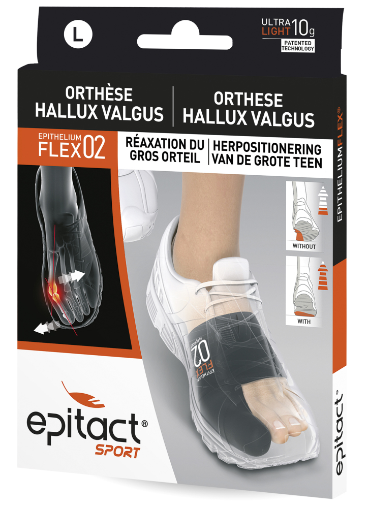 Epitact sport - Hallux valgus corrigerende orthese - herpositionering van de grote teen - schoenmaat L 42-45