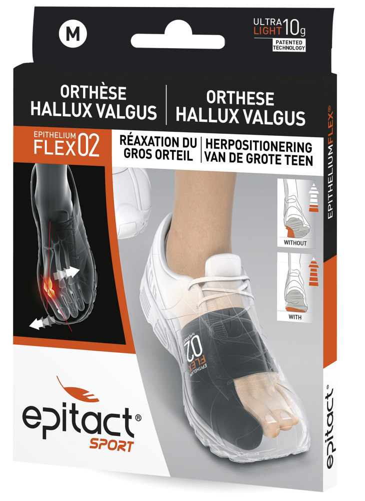 Epitact sport - Hallux valgus corrigerende orthese - herpositionering van de grote teen - maat M - Schoenmaat 39-41