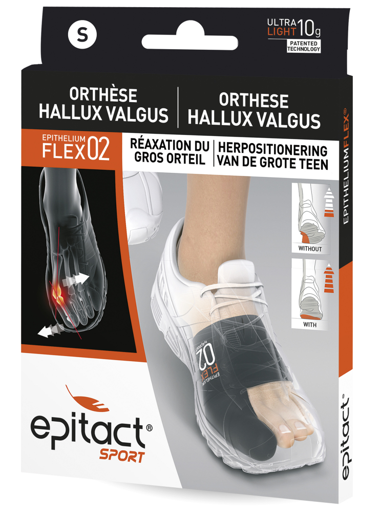 Epitact sport - Hallux valgus corrigerende orthese - herpositionering van de grote teen - maat S - Schoenmaat 36-38