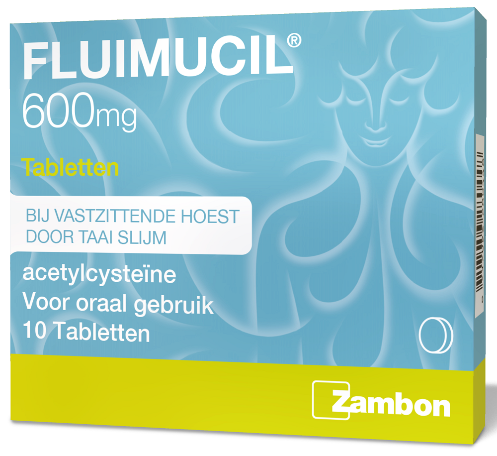 Fluimucil 600mg Tabletten 10st