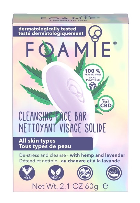 Foamie Cleansing Face Bar Hemp & Lavender
