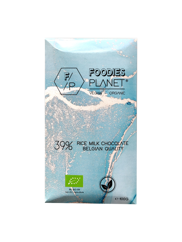 Foodies Planet Biologische Vegan Rijstmelk Chocolade 39%