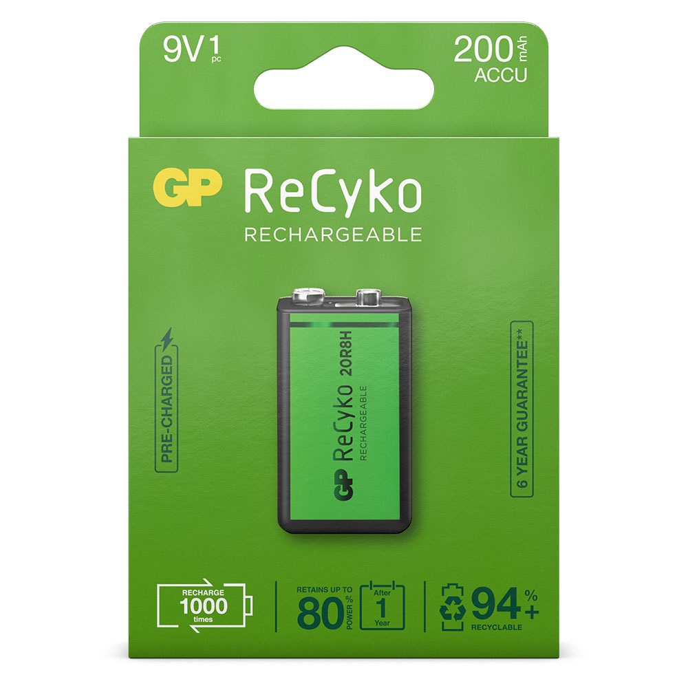 GP Recyko Batterij 9V Oplaadbaar