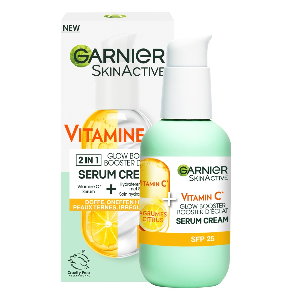 Image of Garnier 2-in1 Serum Cream Vitamine C SPF25