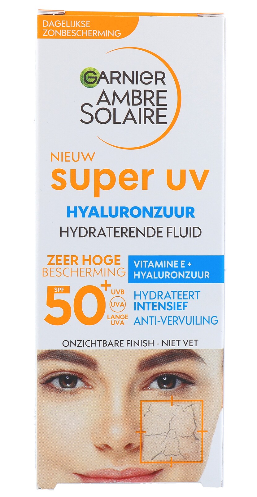 Garnier Ambre Solaire Super UV Hyaluronzuur Hydraterende Fluid SPF 50+ afbeelding