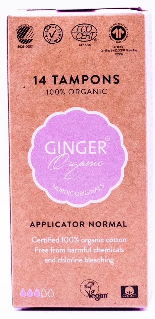 Image of Ginger Organic Tampons Normal Met Applicator