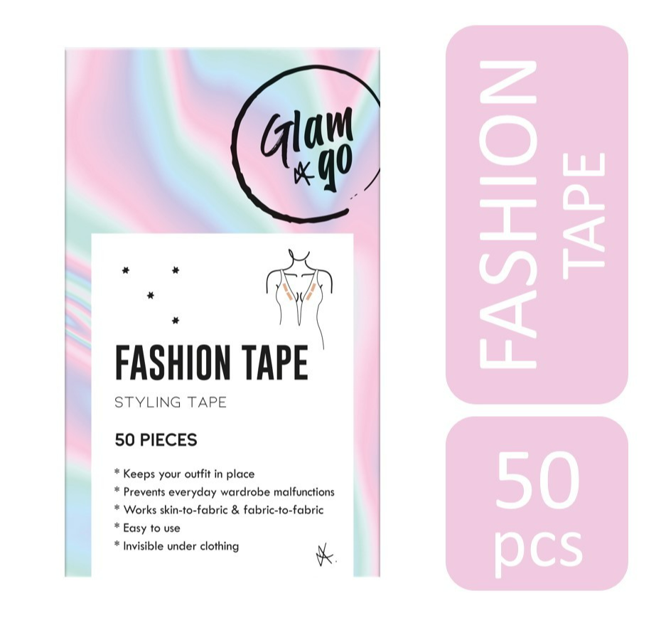 Glam & Go Fashion Tape - 50 stuks - Styling Tape - Kleding Tape - Dubbelzijdig - Transparant