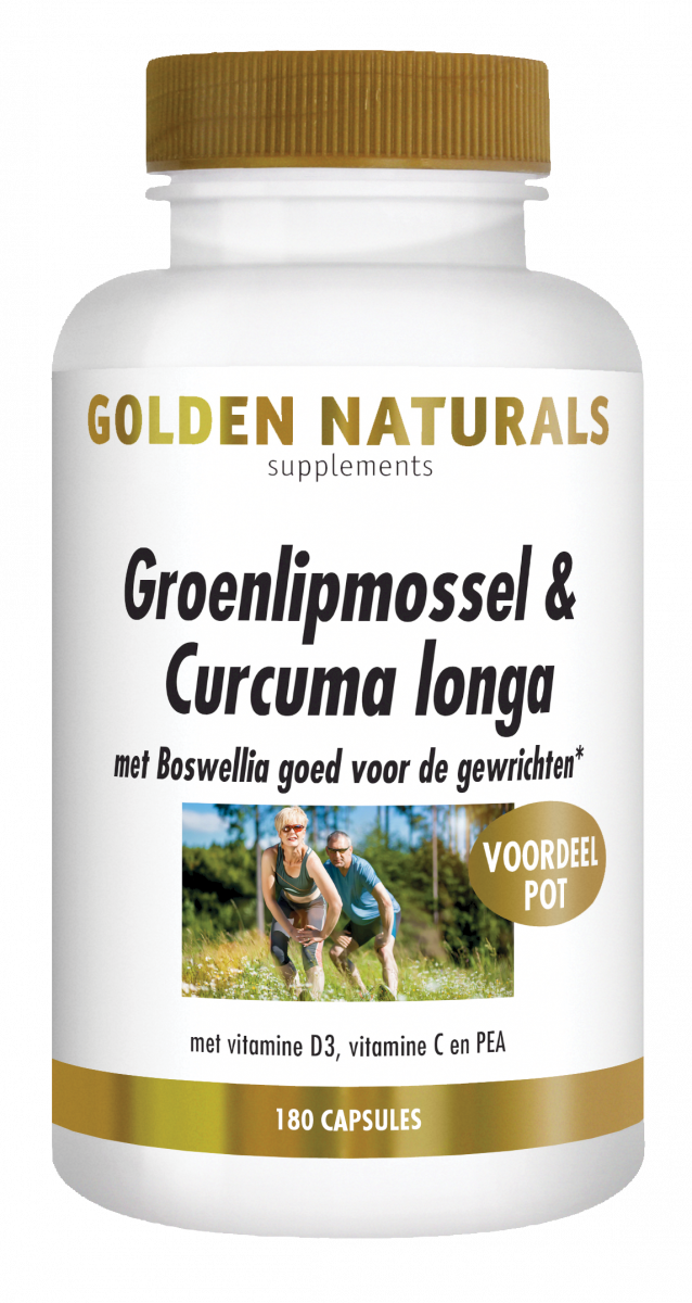 Golden Naturals Groenlipmossel & Curcuma longa Capsules