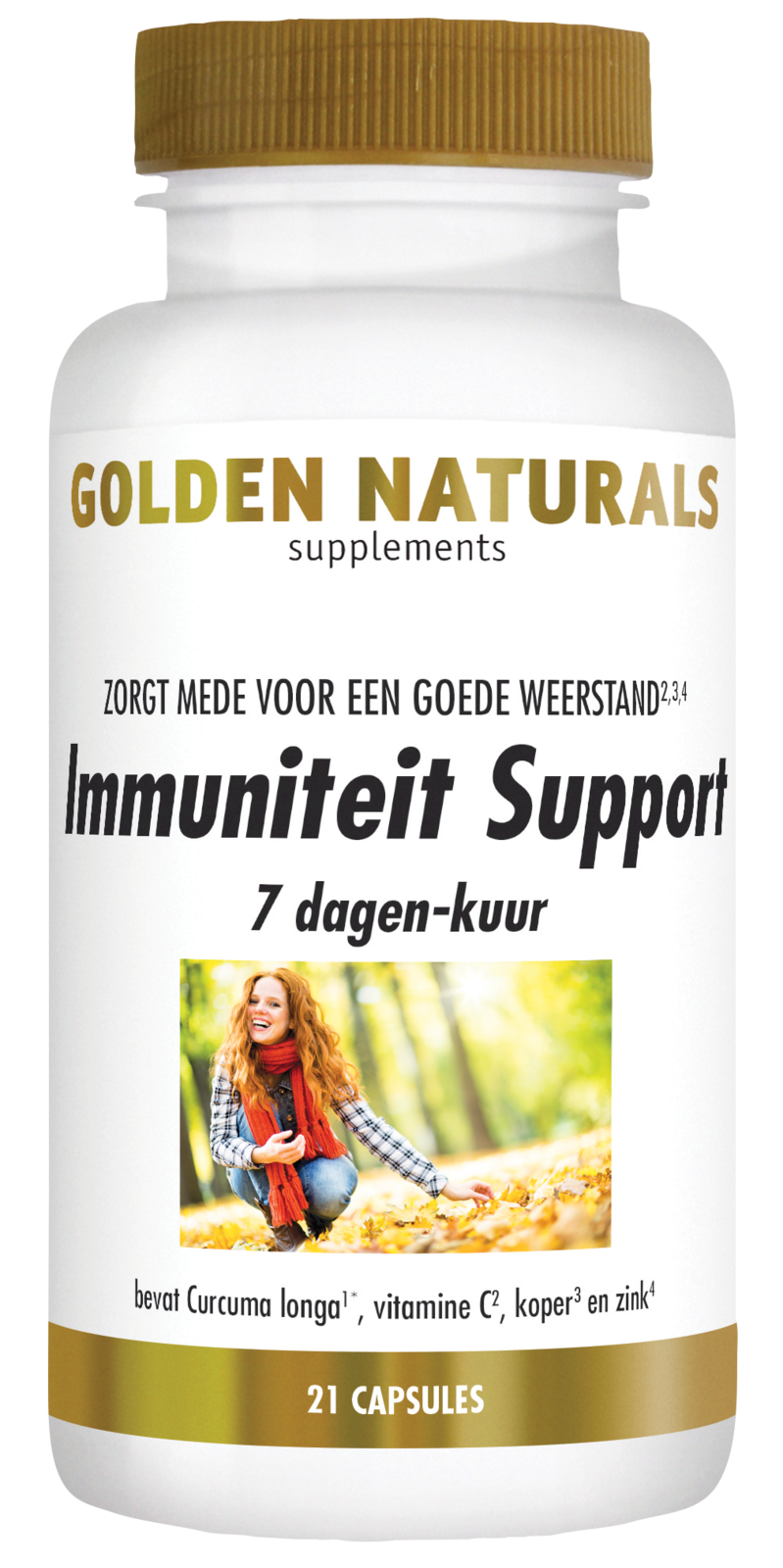 Golden Naturals Immuniteit Support 7-Dagen Kuur Capsules