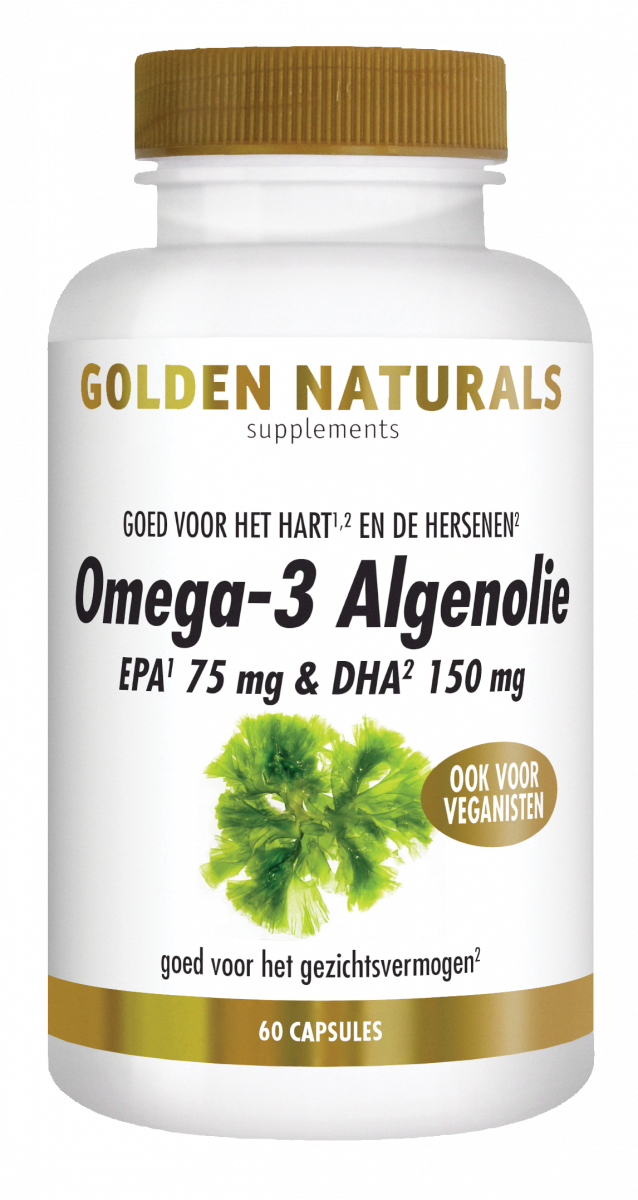 Afbeelding van Golden Naturals Omega-3 Algenolie Capsules