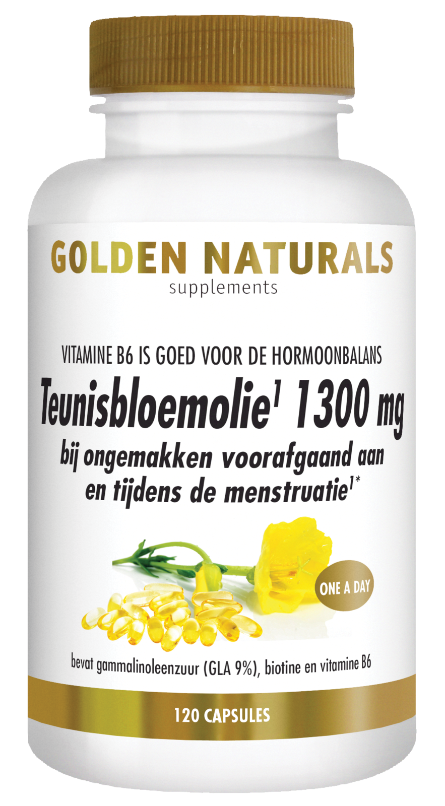 Afbeelding van Golden Naturals Teunisbloemolie 1300mg Capsules