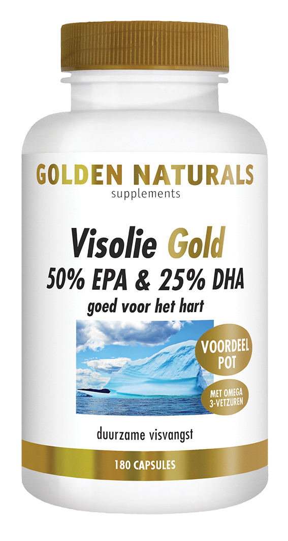 Afbeelding van Golden Naturals Visolie Gold 50% EPA & 25% DHA Capsules