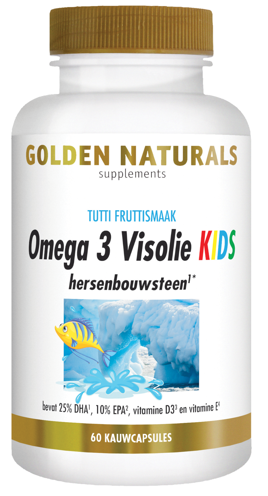 Afbeelding van Golden Naturals Visolie KIDS Kauwcapsules