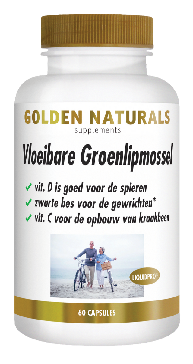 Golden Naturals Vloeibare Groenlipmossel Capsules afbeelding
