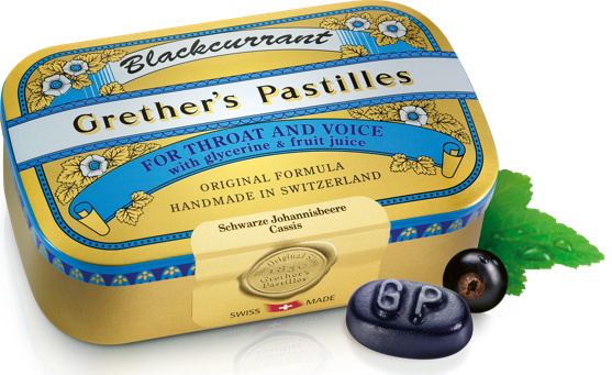 Grether Pastilles Blackcurrant Suikervrij