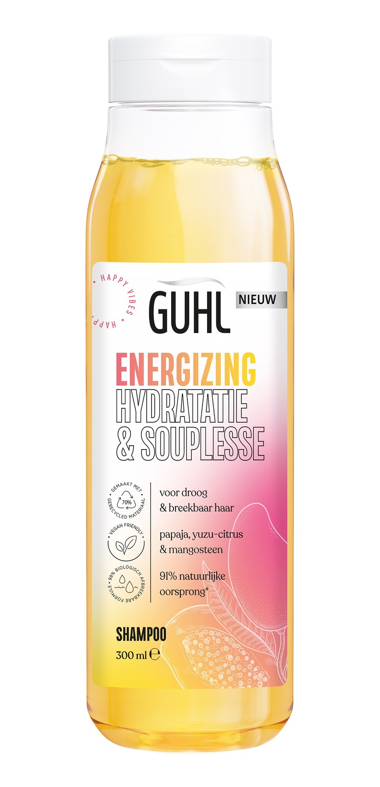 Guhl Happy Vibes Energizing - Hydratatie & Souplesse Shampoo