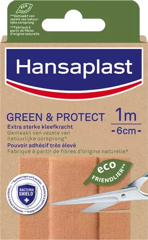 Image of Hansaplast Pleisters Green & Protect 1m x 6cm 