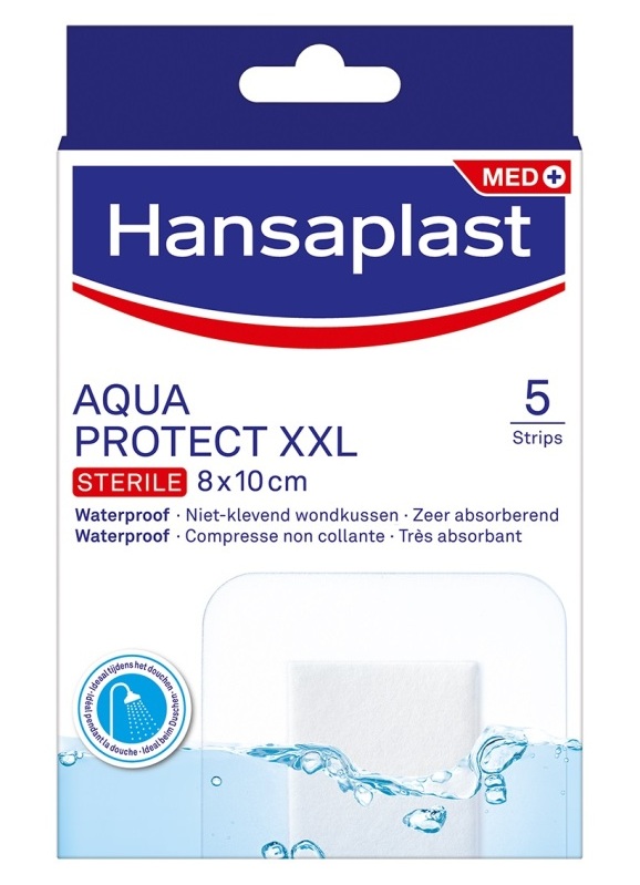 Image of Hansaplast Pleisters Aqua Protext XXL Steriel 