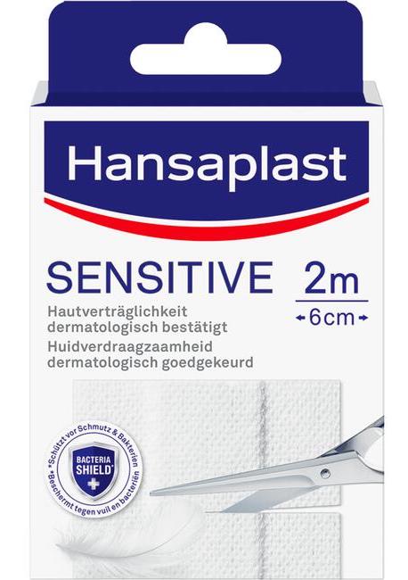 Image of Hansaplast Pleisters Sensitive 2m x 6cm 