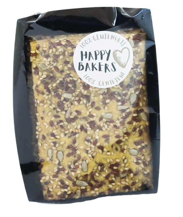Happy Bakers Glutenvrije Crackers met Zaden