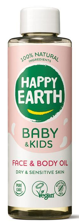 Happy Earth 100% Natural Baby & Kids Face & Body Oil
