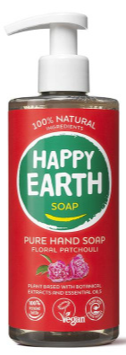 Happy Earth 100% Natural Hand Soap Floral Patchouli afbeelding